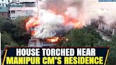 Fire Breaks Out Near Manipur CM’s Bungalow, High Alert in Capital Imphal | Watch