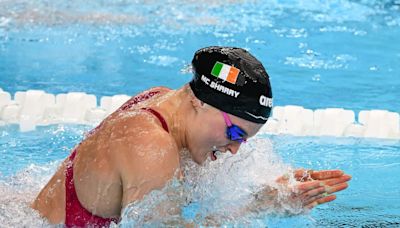 McSharry clocks new Irish record to book Olympic 100m breaststroke final place