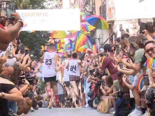 Todo listo para la carrera de tacones del orgullo, una competición por todo "lo alto"