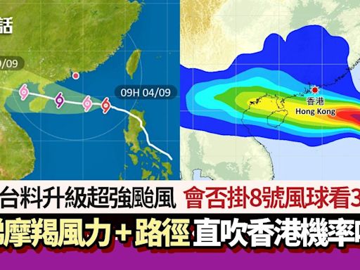 颱風摩羯│天文台料將升級超強颱風 最高8級風 會否掛8號看3因素