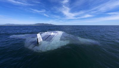 Sub drone 'Manta Ray' capable of gliding through ocean undetected hits the sea