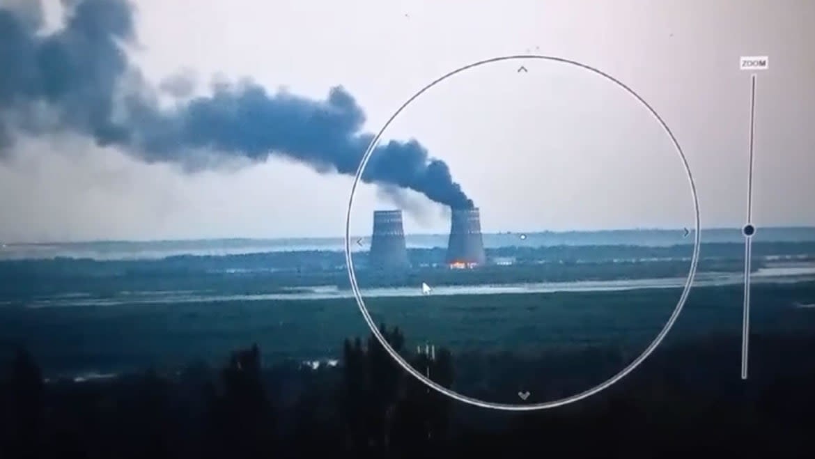 Fire Breaks Out at Nuclear Power Plant as Ukraine Invades Russia