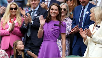 La princesa Catalina, ovacionada en Wimbledon en su segundo acto desde marzo