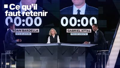 Européennes: économie, immigration… Ce qu'il faut retenir du débat entre Gabriel Attal et Jordan Bardella