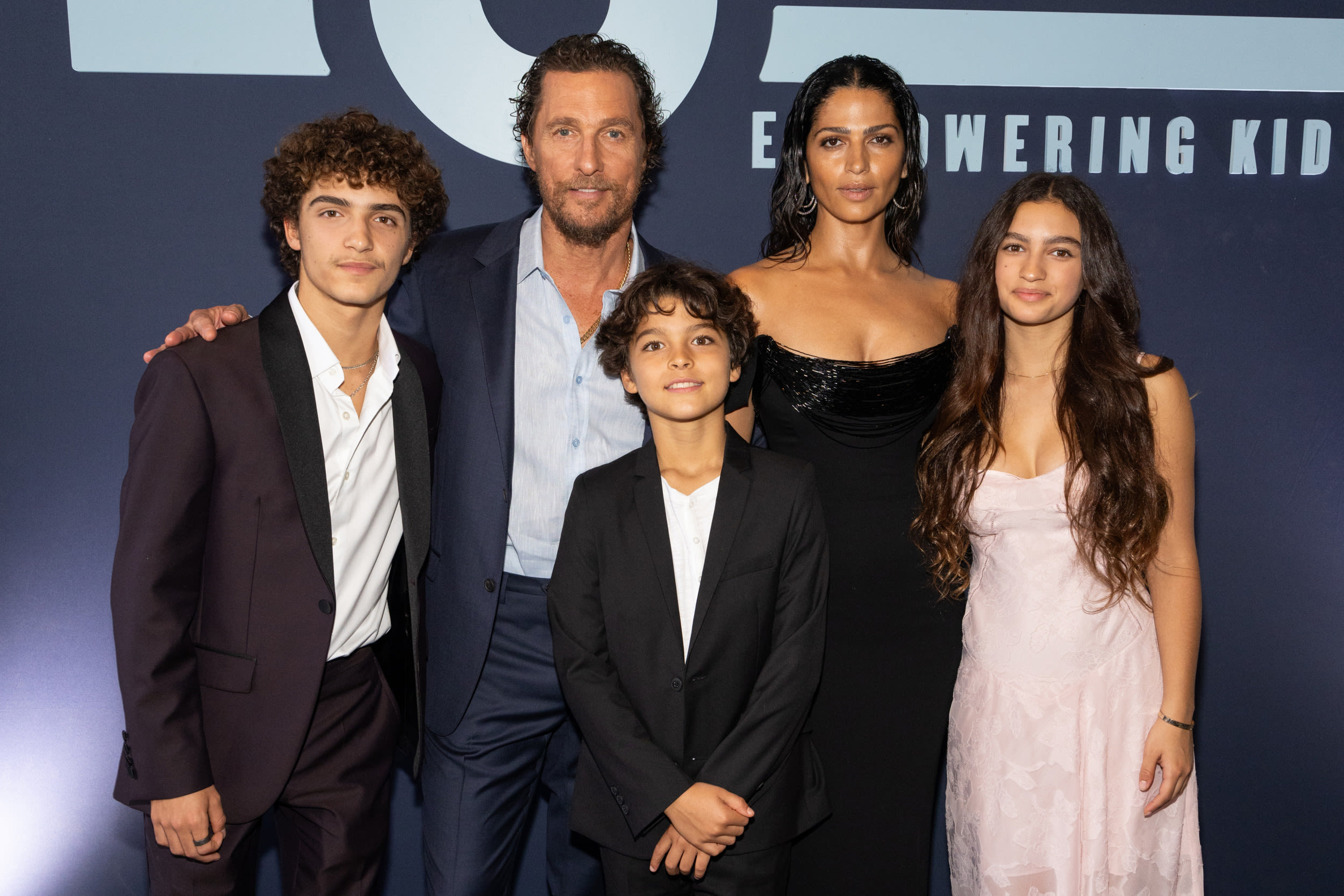 Matthew McConaughey and Camila Alves make rare appearance with 3 kids