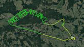 Plane draws ‘make beer not war’ with flight path in skies over Poland