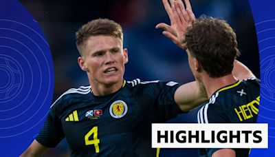 Euro 2024 highlights: Scotland 1-1 Switzerland - Draw keeps Scottish Euros hopes alive