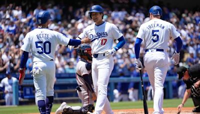 Shohei Ohtani hits two homers as Dodgers sweep the Braves