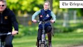 Pictured: Lady Louise rides e-bike at Royal Windsor Horse Show