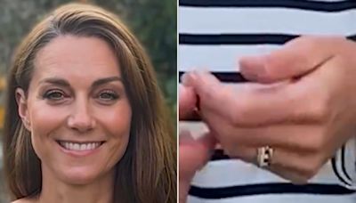 Kate Middleton Wears Rarely Seen Ring from Prince William, a Gift from Their Dating Days, in New Video