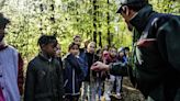 First nature trail opens at Ramstein with educational stops, tree planting