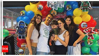 Arjun Rampal and Gabriella Demetriades celebrate sons Arik and Ariv's birthdays with a ninja-themed party | Hindi Movie News - Times of India