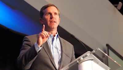 Kentucky Gov. Andy Beshear blasts Trump-Vance presidential ticket to Iowa crowd