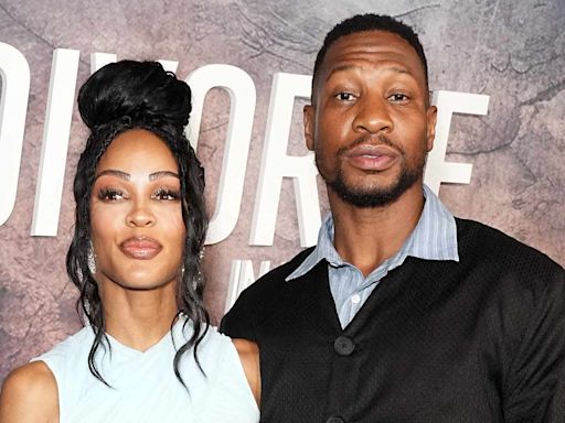 Jonathan Majors Supports Girlfriend Meagan Good at Divorce in the Black Premiere