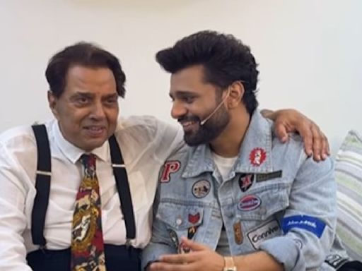 Rahul Vaidya drops heartwarming VIDEO with Dharmendra from Laughter Chefs set