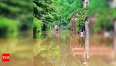 22 villas affected as SWD block sees enclave street flooded in Yelahanka | Bengaluru News - Times of India