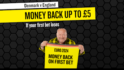 Denmark v England: Money back up to £5 if your first bet loses on talkSPORT BET