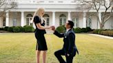 Tiffany Trump shares pics of billionaire fiancé's proposal at the White House