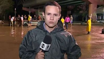 Jornal da Globo: Repórter é alvo de hostilidades ao vivo durante cobertura da tragédia no RS