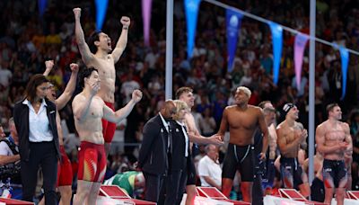 Paris Olympics: U.S. swimming streak in men's medley relay ends, team settles for silver