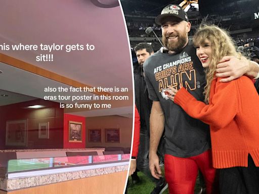 Travis Kelce’s Arrowhead Stadium suite updated with nod to Taylor Swift