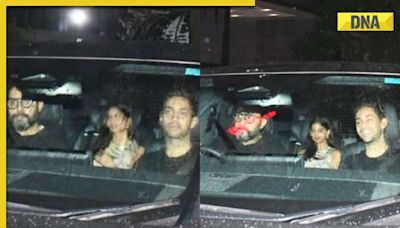 Watch: Abhishek Bachchan takes rumoured couple Agastya Nanda, Suhana Khan for a drive, netizens react