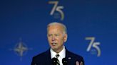 Joe Biden seeks to quell domestic fears over his fitness for office with NATO address to global leaders