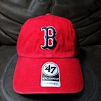 [SREY帽屋]預購＊47 Brand CLEAN UP MLB 波士頓紅襪 紅底黑標 美國限定 棒球帽 老帽