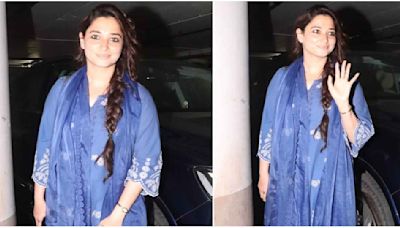 Tamannaah Bhatia in blue salwar suit for the airport proves she can SLAY in everything