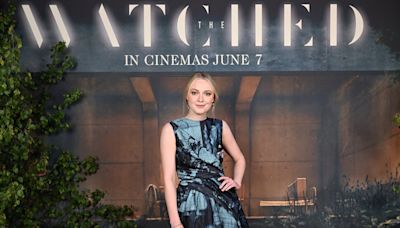 Dakota Fanning brings a touch of Hollywood glamour to London as she attends The Watched screening