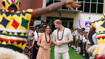 Mixing games and education, Prince Harry and Meghan arrive in Nigeria to promote mental health