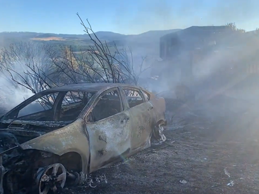 Boyles Fire in Clearlake burns structures and vehicles