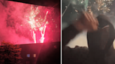 Arsenal fans let off fireworks outside Man City hotel at 2am but make huge gaffe