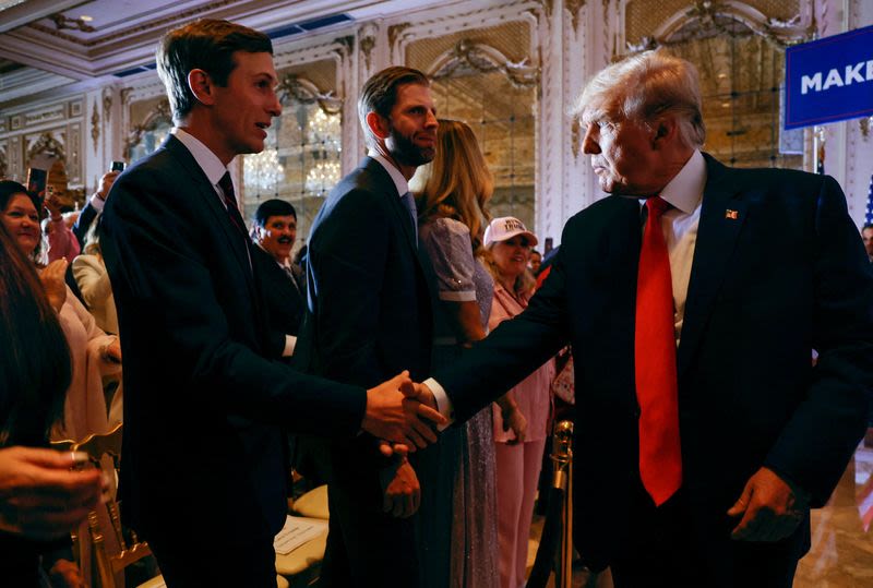 Exclusive-Jared Kushner pitching donors on father-in-law Trump, sources say