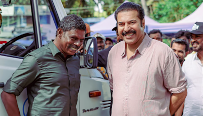 Mammootty Joins The Location Of His New Film With Vinayakan