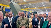 US military chief tours arms plants with GOP lawmakers to show that Ukraine aid boosts jobs at home