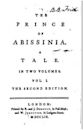 Storia di Rasselas, principe di Abissinia