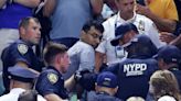 Chaos as climate protesters disrupt Coco Gauff semifinal at US Open, glueing feet to floor