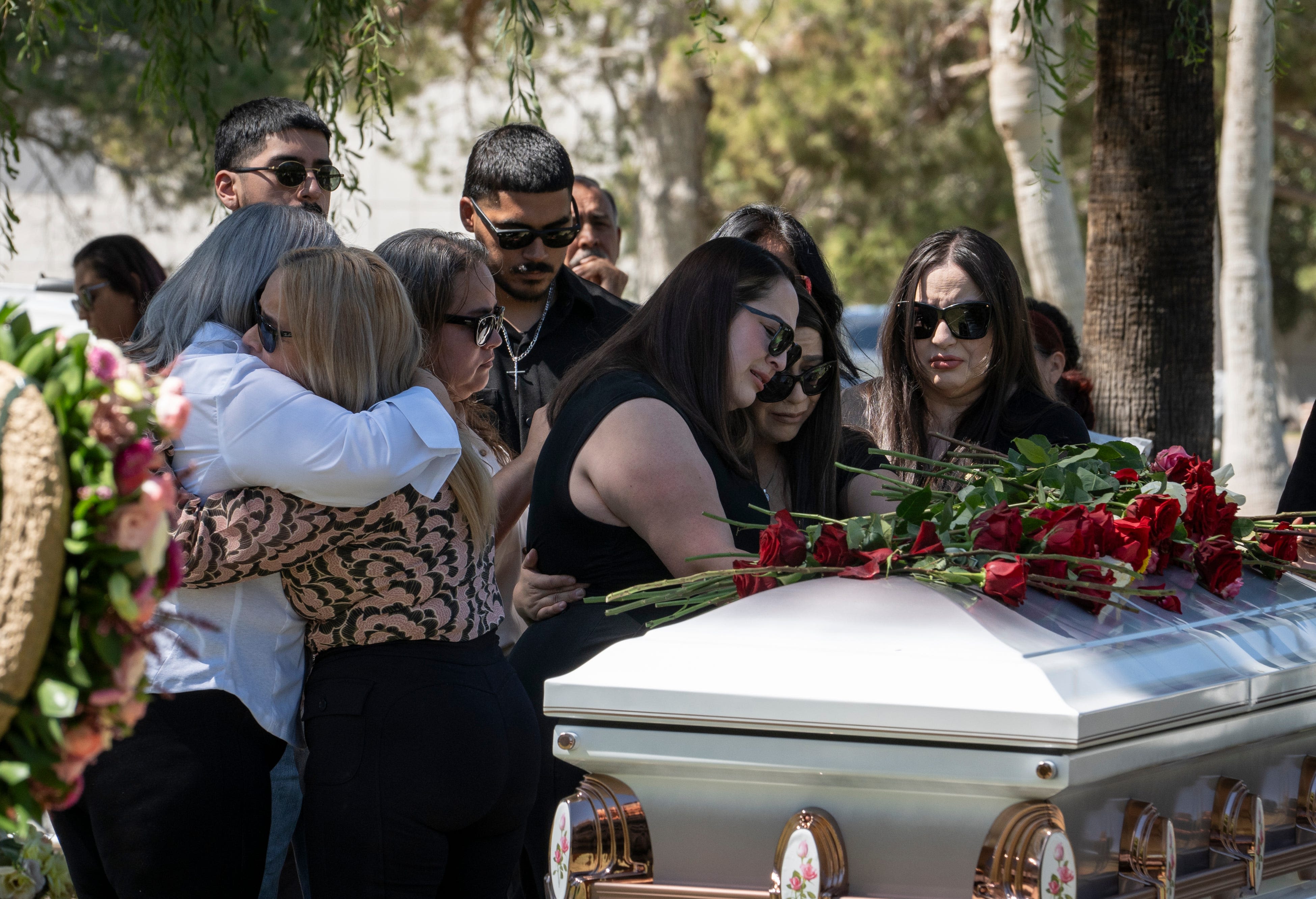 Family holds funeral service for family members who died in Tempe mobile home fire