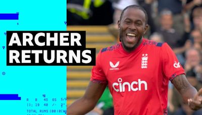 Jofra Archer takes two wickets on England return against Pakistan