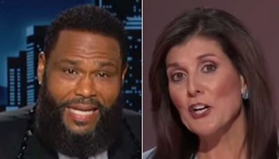 ‘Kimmel’ Guest Host Anthony Anderson Sums Up Nikki Haley In Brutally ‘Clear’ Message