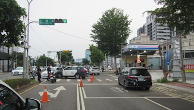 影／轎車拒停撞警車 清水警一路追...逮2通緝犯扣毒品