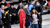 Pro-Palestinian protests dwindle to tiny numbers and subtle defiant acts at US college graduations