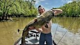 Big flathead catfish caught today from the Kankakee River