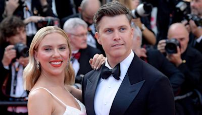 Scarlett Johansson and Colin Jost Do His-and-Hers Suiting in D.C.