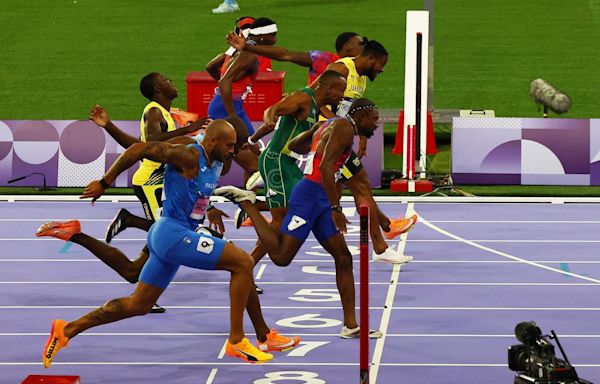 Noah Lyles wins gold in 100 meters at Paris Olympics to become fastest man in the world