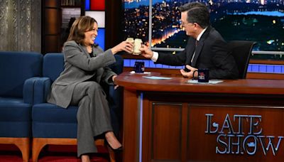 Trump Campaign Rages Over Kamala Harris’ Beer With Stephen Colbert