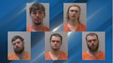 Five men accused of shooting at car and home in Lexington County