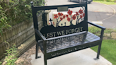Memorial bench honours Warwickshire D-Day soldiers