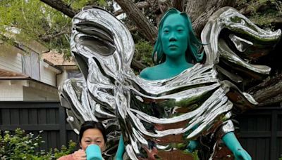 Mark Zuckerberg Unveils 7-Foot Statue of Wife Priscilla Chan by Daniel Arsham